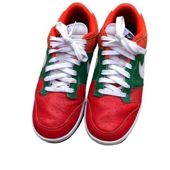 RARE 2021 Nike Dunk Low By You 'Christmas Green' Size 10 - Picture 4 of 14